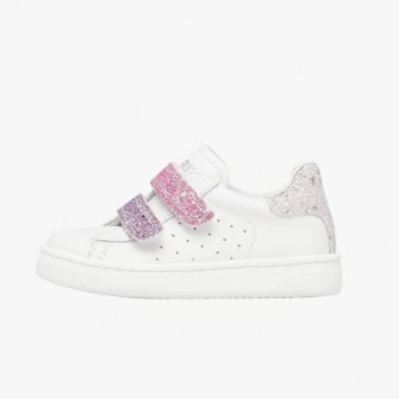 NWT Naturino HASSELT 2 VL. Leather and Glitter Girls Sneakers - Picture 3 of 16